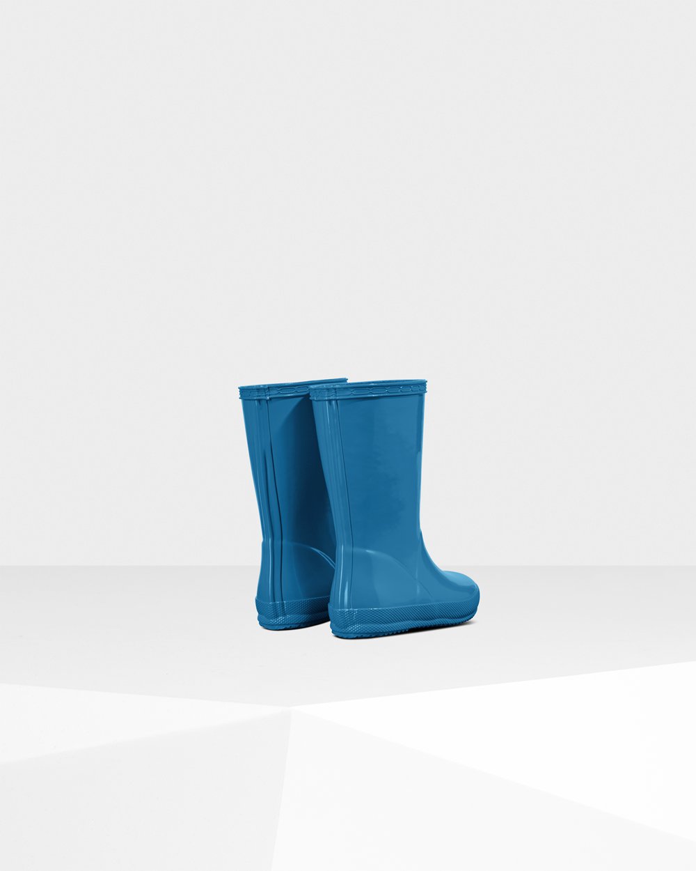 Botas de Lluvia Hunter Niños - Original First Classic Gloss - Azules - QGCMIEF-36